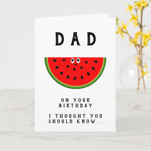 パパ誕生日1 カード (黄色い花)