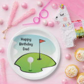 パパ誕生日 – ゴルフ紙パーティープレート ペーパープレート (パーティー)