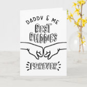 パパ誕生日 – パパと私，ブディ最高のーズフォーエバー カード (黄色い花)