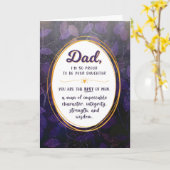 パパ誕生日、私がドー誇りを持ったターカードになる カード (黄色い花)