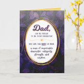 パパ誕生日、私は誇りを持ったあなたの娘 カード (黄色い花)