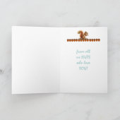パパ誕生日from Nuts Kids Umous Squirrel Art カード (内部)