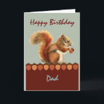 パパ誕生日from Nuts Kids Umous Squirrel Art カード<br><div class="desc">パパ誕生日from Nuts Kids Umous Squirrel Art</div>