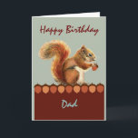 パパ誕生日from Nuts Kids Umous Squirrel Art カード<br><div class="desc">パパ誕生日from Nuts Kids Umous Squirrel Art</div>