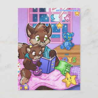 パパ読パのはがきで ポストカード