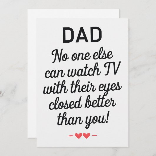 パパ誰も目を閉じてテレビを見ることができない シーズンカード (正面/裏面)