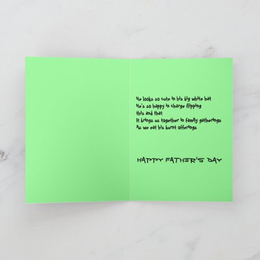 パパ調理師 カード (内部)