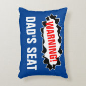 パパ警告の父親の日の贈り物装飾用クッション アクセントクッション (正面(垂直))