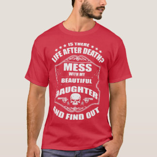 パパ警告は私の美しい娘と混乱しない Tシャツ