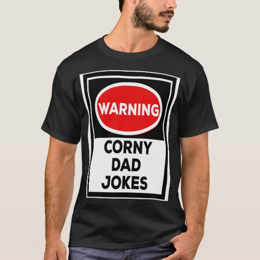 パパ警告ズのコーニーパパジョーク Tシャツ (正面)