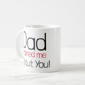 パパ警告マグについて コーヒーマグカップ (正面左)