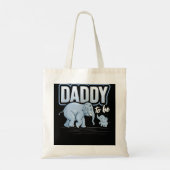 パパ象の赤ちゃんシャワー妊娠ギフトので トートバッグ (裏面)