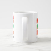 パパ贈り物パーソナライズされた名 ジャンボコーヒーマグカップ (裏面)