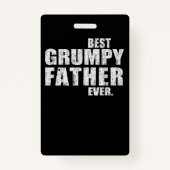 パパ贈与 |不機嫌最高のな父親の常にギフトのアイディア バッジ (正面)