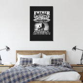 パパ贈与 |父と娘の目を合わせたハート キャンバスプリント (インサイチュ (寝室))