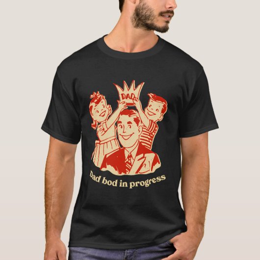 パパ身体進行中の親夫ママパパ家族 Tシャツ (正面)