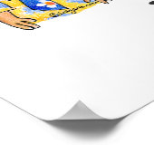 パパ転がモラスタープリント ポスター (角)