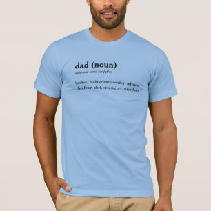 パパ辞書定義カスタムな文字のTシャツ Tシャツ