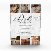 パパ辞書定義フォトコラージュ大理石 フォトブロック (正面)