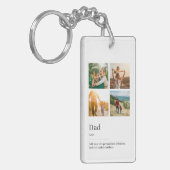 パパ辞書定義フォトコラージュ キーホルダー (正面左)