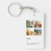 パパ辞書定義フォトコラージュ キーホルダー (正面)