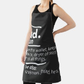 パパ辞書定義 – 父おもしろいの日の贈り物 エプロン (インサイチュ)