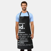 パパ辞書定義 – 父おもしろいの日の贈り物 エプロン (着用した状態)