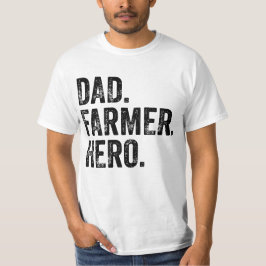 パパ農家ヒーローファーザーズデイ農業 Tシャツ