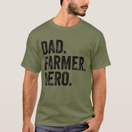 パパ農家ヒーローファーザーズデイ農業 Tシャツ