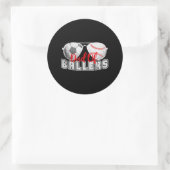 パパ野球選手サッカーの選手デー ラウンドシール (バッグ)