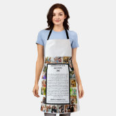 パパ鑑賞 | 父の日22写真コラージュ エプロン (着用した状態)