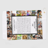 パパ鑑賞 | 父の日22写真コラージュ ゴルフタオル (横)