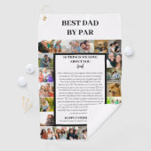 パパ鑑賞 | 父の日22写真コラージュ ゴルフタオル (インサイチュ)