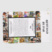 パパ鑑賞 | 父の日22写真コラージュ ゴルフタオル (横)