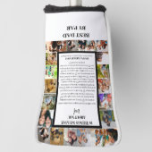 パパ鑑賞 | 父の日22写真コラージュ ゴルフヘッドカバー (回転90)