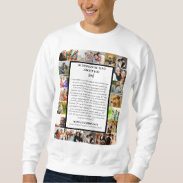 パパ鑑賞 | 父の日22写真コラージュ スウェットシャツ