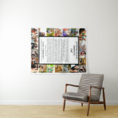 パパ鑑賞 | 父の日22写真コラージュ タペストリー (インサイチュ(横))