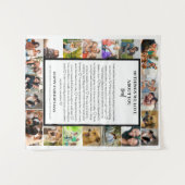 パパ鑑賞 | 父の日22写真コラージュ タペストリー (正面(横))