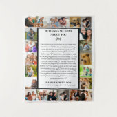 パパ鑑賞 | 父の日22写真コラージュ タペストリー (正面)