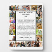 パパ鑑賞 | 父の日22写真コラージュ フォトプラーク (正面)