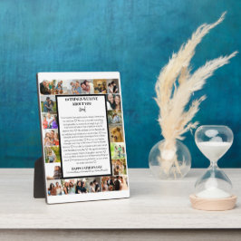 パパ鑑賞 | 父の日22写真コラージュ フォトプラーク