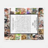 パパ鑑賞 | 父の日22写真コラージュ フリースブランケット (正面(横))