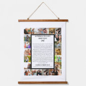 パパ鑑賞 | 父の日22写真コラージュ 吊り下げ型タペストリー (正面)