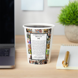 パパ鑑賞 | 父の日22写真コラージュ 紙コップ