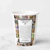 パパ鑑賞 | 父の日22写真コラージュ 紙コップ (裏面)