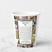 パパ鑑賞 | 父の日22写真コラージュ 紙コップ (正面)