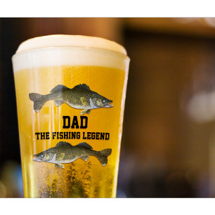 パパ魚釣りの伝説のWalleyeの父の日 タンブラーグラス