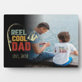 パパ魚釣りカスタム写真ギフト フォトプラーク (正面)