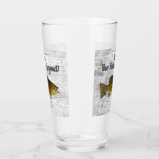 パパ魚釣りレジェンドスモールマウスバスフィッシャーマンフィッシュ タンブラーグラス (左)