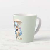 パパ鳥ファミリーラテマグ カフェラテマグ (右アングル)